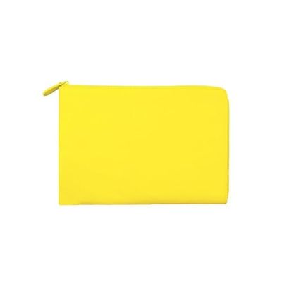Xoopar - Recycled Leather Tablet Case 270 x 180 x 25 mm - Ideal for Protecting and Carrying Tablets and Small Laptops - Yellow