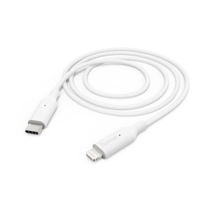 Hama Câble de Charge USB-C - Lightning, 1 m, Blanc