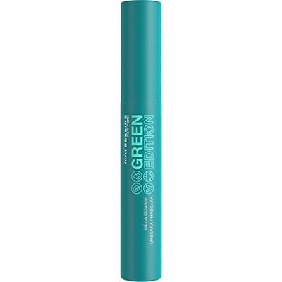 Maybelline New York Mega Mousse Mascara Green Edition, Per Volume Leggero e Modulabile, Mega Impatto delle Ciglia, Formula con Burro di Karité, 03 Brown