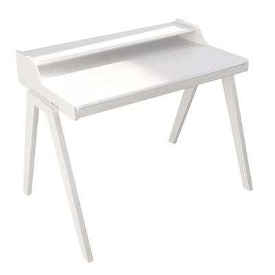 ARANAZ S.L. MANUFACTURAS DE LA MADERA Aranaz-Escritorio Nere Mesa Oficina o casa-para Ordenador-Madera de Pino-Blanco-76 x 104 x 86 cm