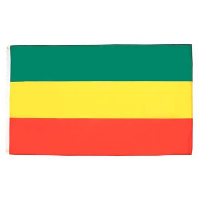 Ethiopië vlag zonder wapenschild 90x60cm - Ethiopische vlag 60 x 90 cm - Vlaggen - AZ VLAG