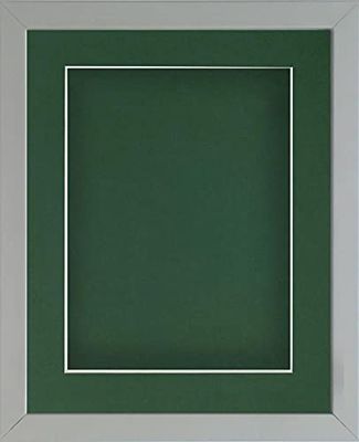 Frame Company Radcliffe Grey 10x10 with Bottle Green BB and Bottle Green Mount for 5x5