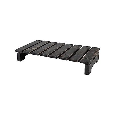 T&G Woodware Table, Wood, Rustic Black, L390 x W210 x 65mm