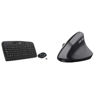 Logitech MK330 Draadloos Toetsenbord & Trust Yuno Draadloze Ergonomische Muis, Preventie