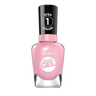 Sally Hansen Miracle Gel, Pinky Promise, Gel-Like Nail Polish, NO UV Light Required, Chip-Resistant, Long Lasting - Up to 8 days, Easy to Use, Salon Quality Results, Vegan Formula, 14.7ml