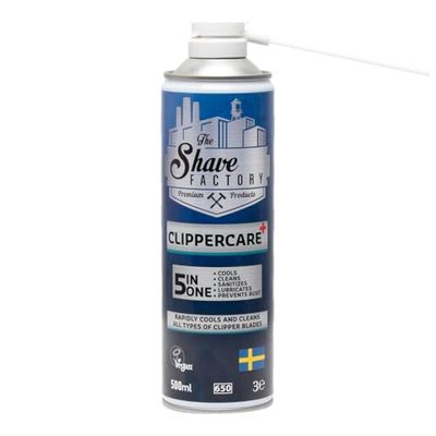 THE SHAVE FACTORY 5-in-1 Disinfectant Spray for Hair Clipper Machines 500 ml
