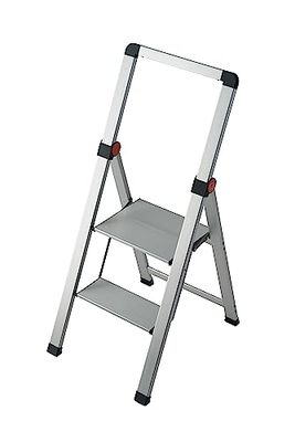 GIERRE Tabouret avec Parapet Haut en Aluminium SLIMSTEP 2 marches