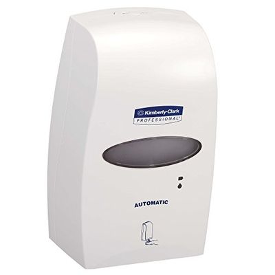 Dispenser di detergente per mani automatico senza contatto Kimberly-Clark Professional 92147-1 dispenser di igienizzante per mani bianco, adatto per ricariche da 1,2 litri