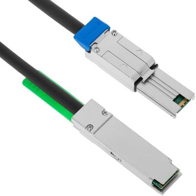 BeMatik - Câble QSFP + SFF-8436 vers SFF-8088 MiniSAS 2m