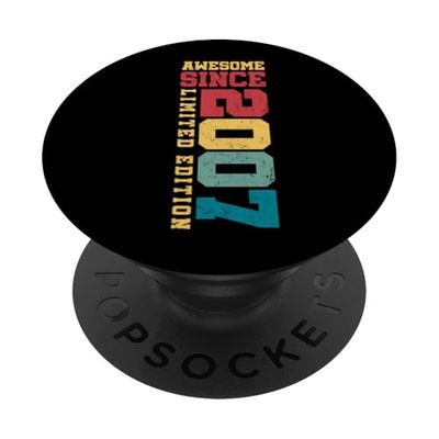 Impresionante desde 2007 Edición Limitada Vintage 18 Cumpleaños PopSockets PopGrip Adhesivo