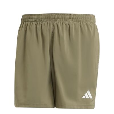 adidas Uomo Own The Run Shorts, Olive Strata, XS 7 inch