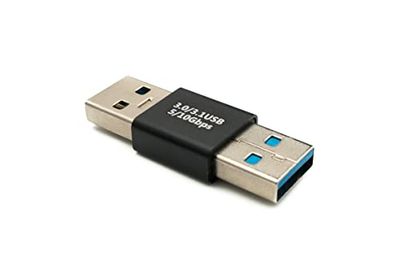 System-S Adaptateur USB 3.0 Type A mâle vers mâle Noir