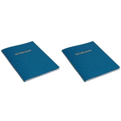 Rhino Stationery A4 Teacher Record Book | 80 Pages | Teachers Record Template Ruling | Blue Cover | Educational Standard Smooth White Paper (Pack of 2)