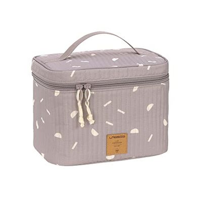 LÄSSIG Baby Changing Table Organiser Nappy Organiser to Go/Casual Nursery Caddy To Go Blocks Taupe