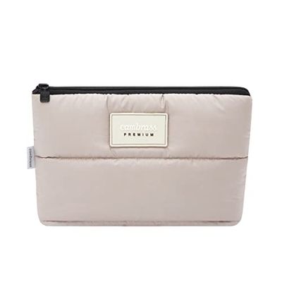 Cambrass Baby Toiletry Bag - Baby Toiletry Bag with Zipper - Urban Beige 6 x 28 x 20 cm