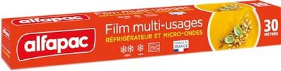 Alfapac - 30M multifunktionell film - kylskåp och mikrovågsugn - tillverkad i Frankrike AFMU30M