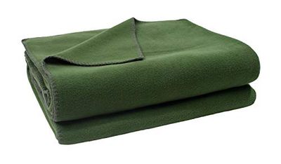 Zoeppritz Since Teto de 1828", Plaid, poliéster, viscose, 661 Dark Jade, 160 x 200 cm