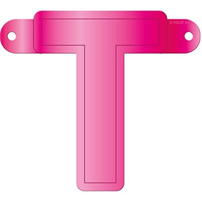 Folat 50190 Banner Letter T : magenta