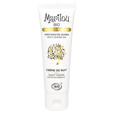 Marilou Bio Creme noturno com argão, tubo de 50 ml
