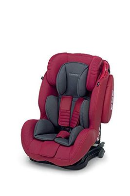 Foppapedretti Isodinamyk Siège Auto Groupe 1/2/3 (9-36Kg), pour Enfants de 9 Mois à 12 Ans, Cherry