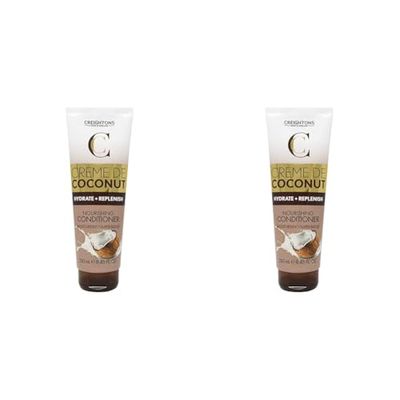 Creightons Crème de Coconut & Keratin Nourishing Conditioner (250ml) - Beautifully Blended with Coconut Milk & Keratin. Hydrate, Nourish & Indulge Your Hair (Pack of 2)