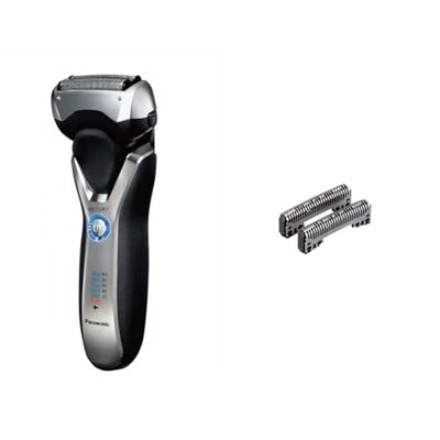 Panasonic ES-RT67-S503 - Afeitadora Eléctrica para Hombre WET&DRY, Recargable, 3 Hojas de Acero Inoxidable + Panasonic WES9068Y1361 Recambio de Lámina Interior de Afeitar
