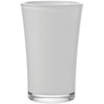 LEONARDO Bloom Frasco Conical-shaped vase de vidro branco - vasos (copo cilíndrico, vidro, branco, interior, Bloom, 140 mm)