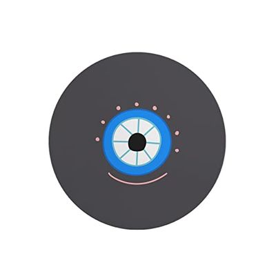 Questo Casa, Round Digital Printed Mouse Pad, Non-Slip Base, for Office and Home, Diameter:22cm