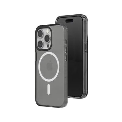 RHINOSHIELD JellyTint Transparante beschermhoes compatibel met MagSafe voor [iPhone 15 Pro Max] | Superieure magnetische kracht, overtreft militaire valnormen, krasbestendig, schokbestendig - aszwart