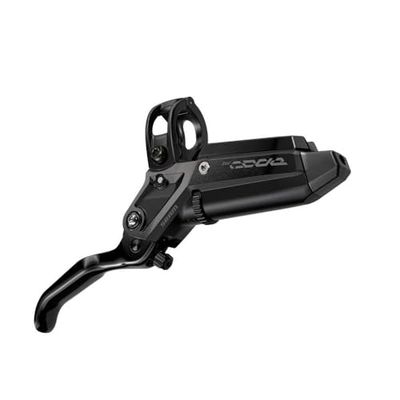 SRAM Code Silver Stealth Schijfrem en Hendel - Voor, Post Mount, 4-Zuiger, Gesmede Aluminium Hendel, SS Hardware, Zwart,