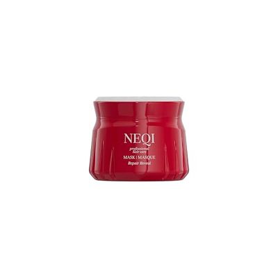 NEQI REPAIR REVEAL Masque Capillaire 250ml – Soin Réparateur Intensif pour Cheveux Abîmés, Anti-Frisottis, Vegan, Sans Sulfates, Renforce la Structure du Cheveu, Fabriqué en Italie