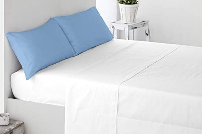 Miracle Home. Fronhas, 2 unidades, 85 x 45. Cama 150, azul-celeste