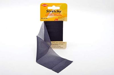 Kleiber - Cinta de reparación elástica para Ropa, termoadhesiva, 40 x 6 cm, Color Azul Oscuro/Marino