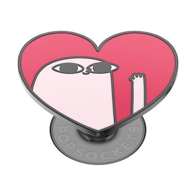 PopSockets: PopGrip - Supporto e Impugnatura per Telefoni Cellulari e Tablet con un Top Intercambiabile - Enamel Bean Love
