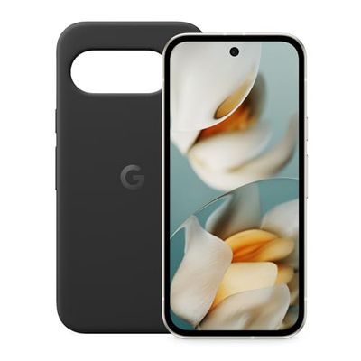 Google Pixel 9a – Smartphone Android Libre con cámara con IA, batería para Todo el día y potentes Funciones de Seguridad – Porcelana, 128GB + Funda de Pixel 9a – Obsidiana