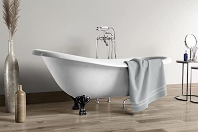 Home Linge Passion Serviette Unie 500 GMS 100% Coton 50 x 100 CM - Gris Clair