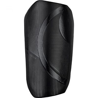 uhlsport Crossflex protège-Tibias de Football pour Enfants et Adultes - protège Tibia Foot Enfant Ultra léger Petit - Bas de Compression supplémentaire séparé avec Poche, Noir