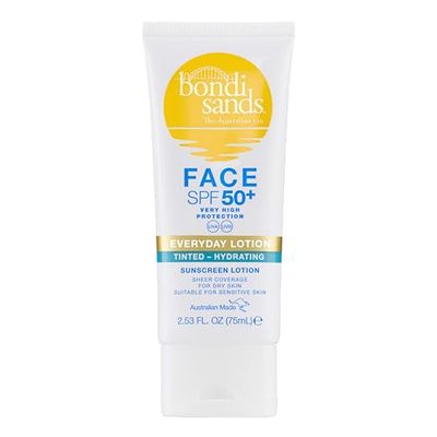 BONDI SANDS SPF 50+ FRAGRANCE FREE HYDRATING TINTED FACE LOTION 75mL