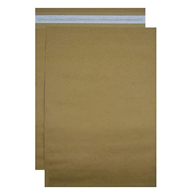 Kraft Paper Mailing Bags Opaque Self Seal Easy Peel and Seal Large Brown Envelopes Various Sizes (10, 420 x 500 x 100 mm)