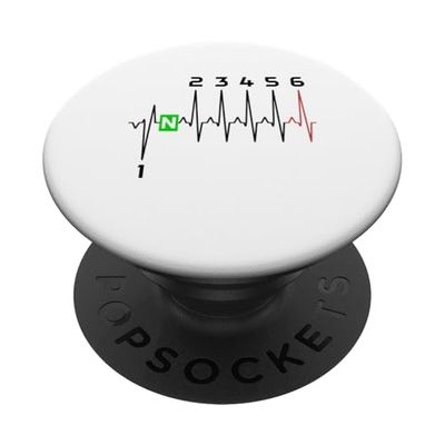 Cambio de Motocicleta Heartbeat Sport Bike Racing Sportbike Racer PopSockets PopGrip Adhesivo