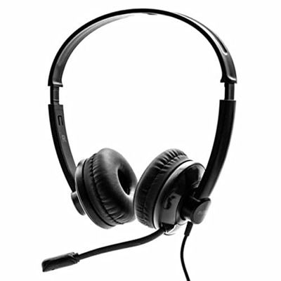 Nilox Auriculares USB 2.0 con Micrófono para PC Negros