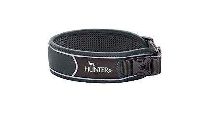 HUNTER DIVO Hondenhalsband, nylon, XL, grijs/grijs