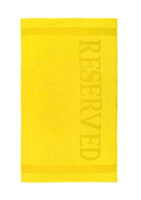 Lucca XL strandhanddukar reserved strandhandduk XL "Reserved" gul – 100 x 180 cm, bomull, gul, 100 x 180 cm