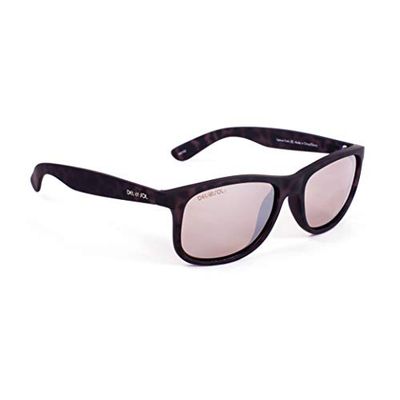 DelSol Solize Óculos de sol que mudam de cor para mulher - Uptown Funk - Mudança de cor de tartaruga para ébano ao sol - polarizado Pro, lente espelhada, 100% de proteção UVA/UVB