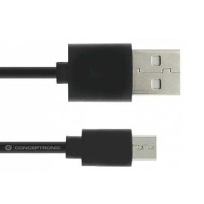 NORTESS Set 5 UNIDADES kabel USB 2.0 A Micro USB Smartphone/Tablet Kleur Zwart