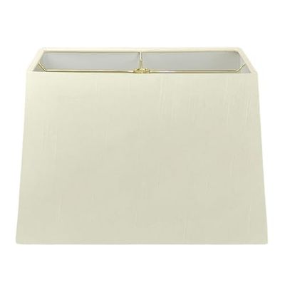 Royal Designs, Inc. Abat-jour rectangulaire à couverture rigide HB-613-12EG, coquille d'œuf, (5 x 10) x (8 x 12) x 9,5