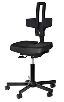 Kango 7 NC 91 nbdr 00 905 Silla Auto-adaptative con Respaldo Creux Poliuretano/Acero Epoxy Negro 59 x 59 x 110,5 cm