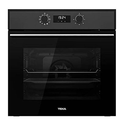 Teka HSB 620P - Forno pirolítico multifuncional de 60 cm, sistema de limpeza dupla, controlo de toque, aquecimento rápido, porta três cristais, cor preta
