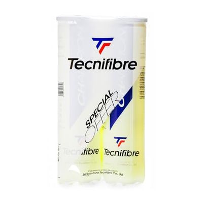 TECNIFIBRE UNISEX TENNIS PRESTANDSKÅL - 18 BIPACKS (par 2 rör) med 4 hattbollar