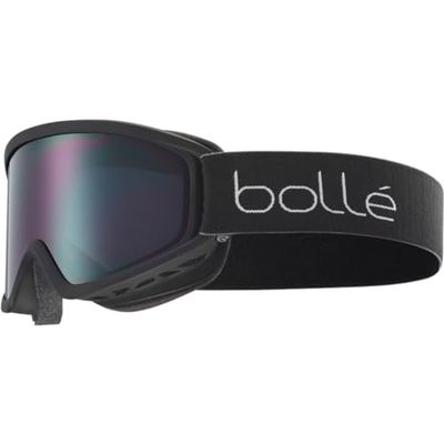 Bolle - FREEZE, lunettes de ski noir mat, Vermillon Gris Cat 3, lunettes de protection contre la neige, Adulte Unisex,M
